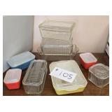 Vintage Refrigerator Dishes, Mostly Pyrex