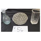 Vintage Vases & Fostoria Flower Frog