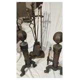 Fireplace Brass ï¿½Fire Dogï¿½ Andiron &