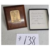 1946 Bausch & Lamb Science Award in Original Box