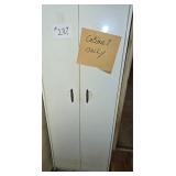 White Metal Cabinet Only, No Contents