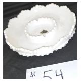 Fenton Hobnail Milk Glass Dish