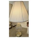 Cut Crystal 3 way Lamp 31ï¿½ tall
