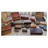 Trinket Box Collection, Mostly Wood,