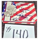 Uncirculated Susan B Anthony Dollars