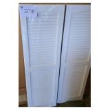 2 New Plastic Shutters