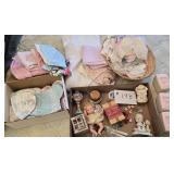 Vintage Baby Items, Dolls, Clothes, Safety Pins