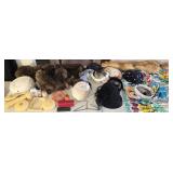 Large Lot of Furs, Womenï¿½s Hats, Stoles,