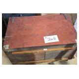 Wood Storage Box & Contents 27 X 17