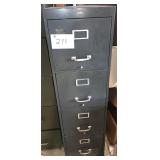 4 Drawer File Cabinet 15 X 52 X 27