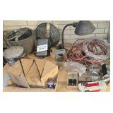 Table Full-MCM Desk Lamp, Ice Cream Maker,
