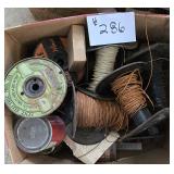 Large Box of Wiring, Nuts, Bolts, Screws