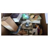 Box of Vintage Office Supplies