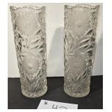 Pair of Beautiful Antique 12ï¿½ tall Vases