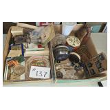 2 Flats of Decorative Items, Ink Well, Misc & more