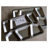 6 US Navy Mess Hall Trays