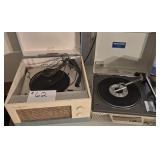 2 Vintage Record Players-Untested