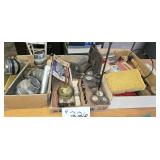 3 Flats of Misc Tools, Hand Grinder Tools,