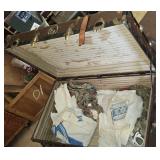 Antique Trunk & Contents 35 X 20 X 13