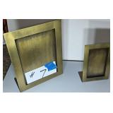 2 Roycroff Brush Finish Picture Frames