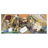 3 Flats of Garage Items, Electrical & more
