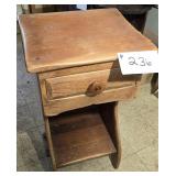 Solid Maple Night Stand/Table 16 X 14 X 31
