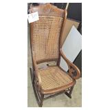 Antique Cane Bottom Rocker