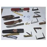 Vintage Pocket Knives & 2 Straight Razors