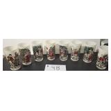 1940ï¿½s & 50ï¿½s 8 Charles Dickens Character Glasses,