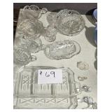 14 pcs of Cut Crystal Items