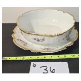 T&V France Bowl & Platter 12ï¿½ & 9 ï¿½ï¿½