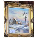 Oil on Canvas Painting 27 X 32