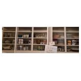 5 Cabinets of Misc Kitchen Items, Glassware,