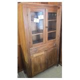 Antique Display Cabinet 39 X 69 X 15