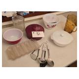MCM Pyrex & Fire King Bowls & Other Glassware