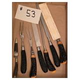 Antler Handle Knife Set