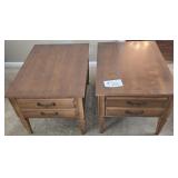 Pair of Cherry MCM End Tables 32 X 30 X 20