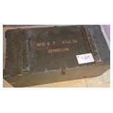 Army Trunk, Blankets, Duffle Bag 31 X 16-Upstairs