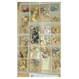 Plastic Tray of Costume Jewelry
