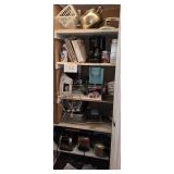 Kitchen Pantry Full, Pots, Pans, Toaster,
