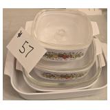 4 pcs Vintage Corning Ware
