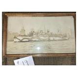 Rare Picture USS Siboney WWI Navy Troop