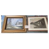 2 pcs of Framed Art