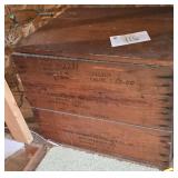 Antique Wood Shipping Box 24 X 17 X 20-Upstairs