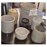 7 Antique Crocks & Jugs-Bring Boxes!