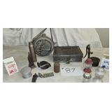 Misc Metal Collectibles-Canteen, Pig Rings,