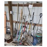 2 Wheel Dolly & Yard Tools, Push Brooms