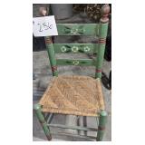 Hand Decorated Wood Chair