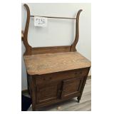 Antique Oak Wash Stand 33 X 52 X 20