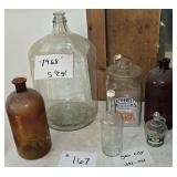 Glass Containers, 5.5 Gal Glass Jug,